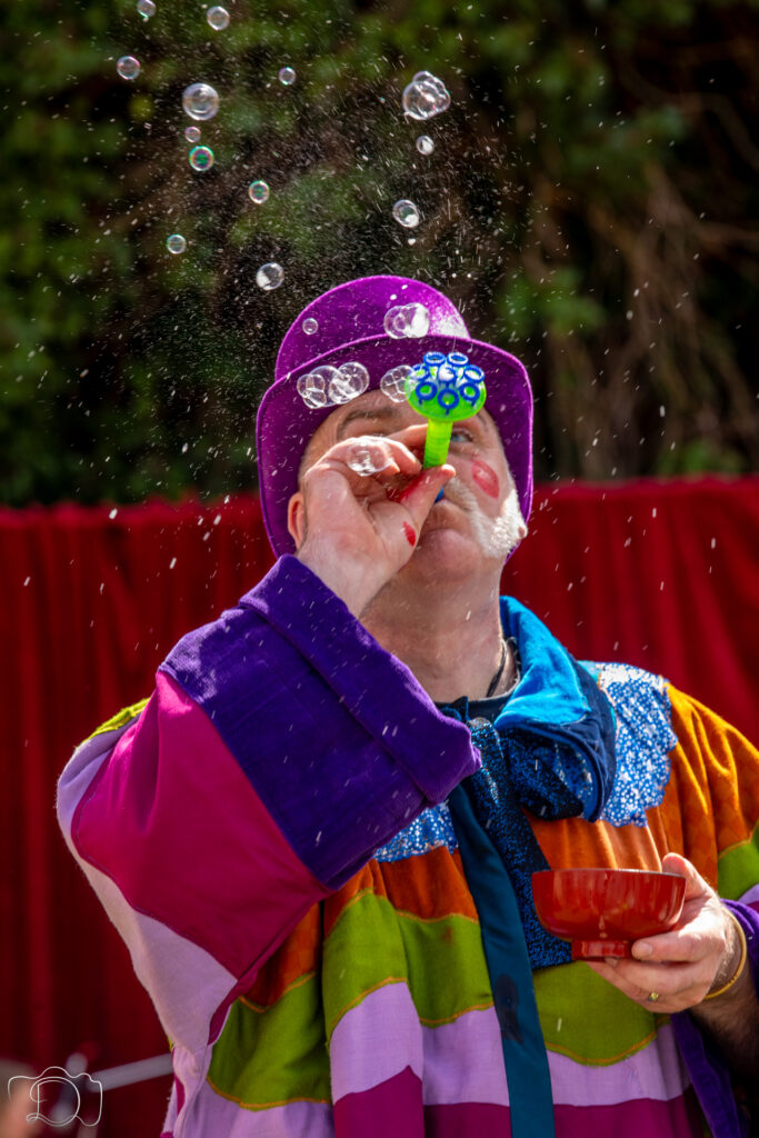 Community and performers having fun at the Deloraine Pocket Park during the grand opening